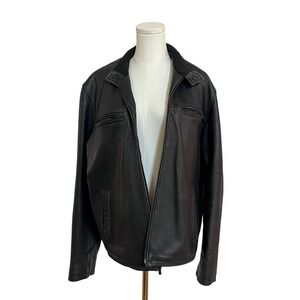 Vintage M. Julian‎ Wilson's Leather Jacket Bomber Style Black Large
